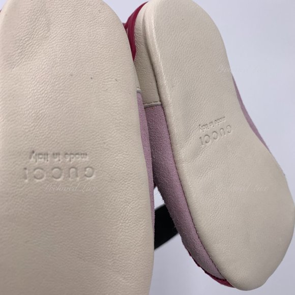 Auth Gucci Baby Pink Logo Shoes Size EU 16 - Picture 15 of 15